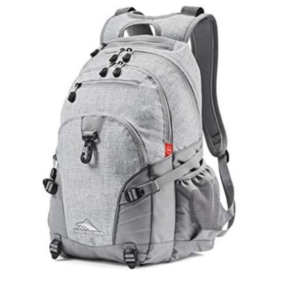 NWT High Sierra Backpack Waterproof School Hike Laptop Books Travel Silver Gray - Picture 6 of 11